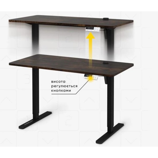 Фото - Стіл з електрорегулюванням висоти Mealux PowerDesk Energy Antique (EVO-201 Energy A/B)